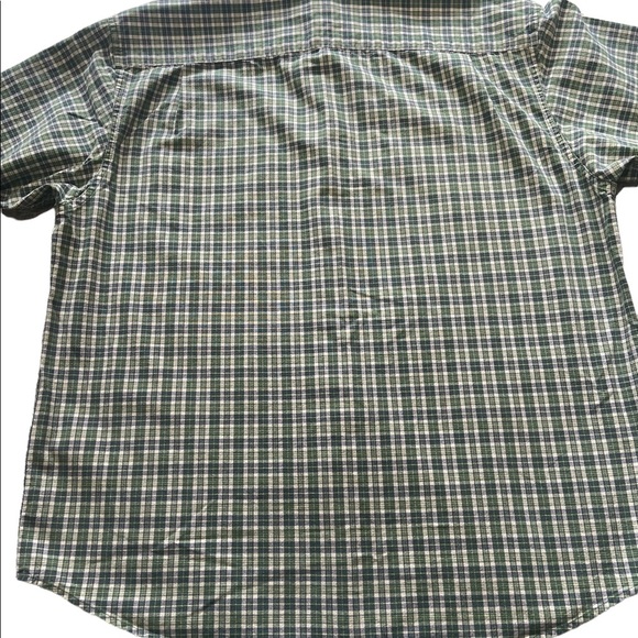 Eddie Bauer Shirt Mens Size L Green Plaid Long Sleeve Button Down Relaxed - Picture 4 of 10
